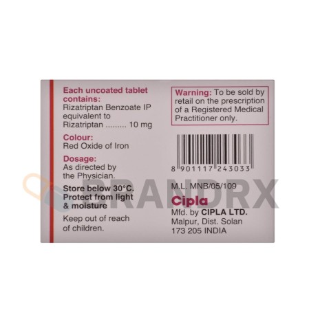Rizact 10 mg Cipla